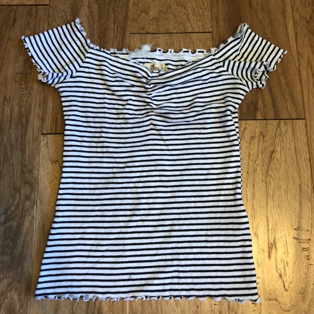 Hollister Striped Short Sleeve Shirt
